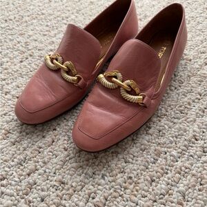 Tory Burch Leather Loafers Pink Blush – Size 7 – Well Loved